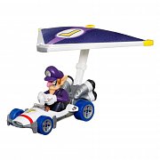 Mario Kart Hot Wheels Diecast Modellautos 3er-Pack 1/64 Yoshi, Waluigi, Mario