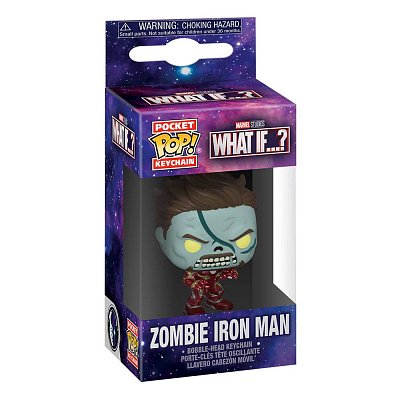 Marvel What If...? Pocket POP! Vinyl Schlüsselanhänger 4 cm Zombie Iron Man Display (12)