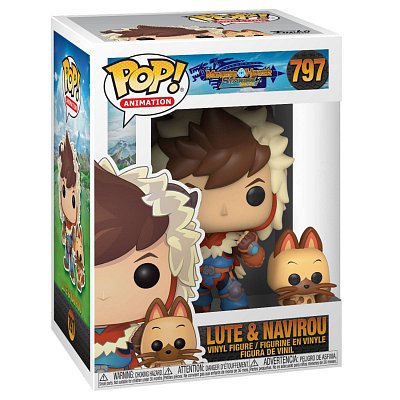 Monster Hunter Pop & Buddy! Animation Vinyl Figur Lute & Navirou 9 cm