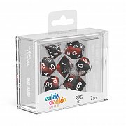 Oakie Doakie Dice Würfel RPG-Set Glow in the Dark - Lava (7)