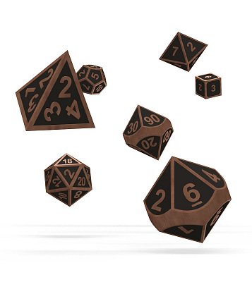 Oakie Doakie Dice Würfel RPG-Set Metal Dice - Steampunk (7)