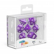 Oakie Doakie Dice Würfel RPG-Set Solid - Lila (7)