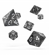 Oakie Doakie Dice Würfel RPG-Set Speckled - Schwarz (7)