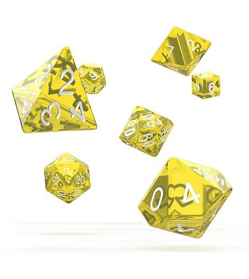 Oakie Doakie Dice Würfel RPG-Set Translucent - Gelb (7)