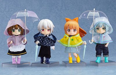 Original Character Zubehör-Set für Nendoroid Doll Actionfiguren Outfit Set Rain Poncho - White