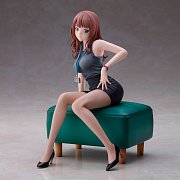 Original Illustration PVC Statue Doshima Illustration Senior Office Lady With Many Moles 23 cm