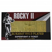 Rocky II Replik Superfight II Ticket (vergoldet)