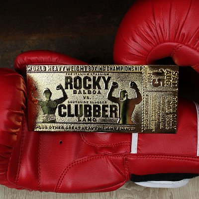 Rocky III Replik World Heavyweight Boxing Championship Ticket (vergoldet)