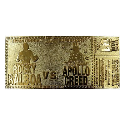 Rocky Replik 45th Anniversary Bicentennial Superfight Ticket (vergoldet)