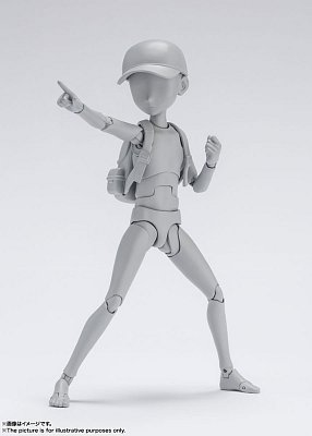 S.H. Figuarts Actionfigur Body Kun Ken Sugimori Edition DX Set (Gray Color Ver.) 13 cm