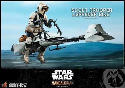 Star Wars The Mandalorian Actionfigur 1/6 Scout Trooper & Speeder Bike 30 cm