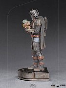 Star Wars The Mandalorian Art Scale Statue 1/10 Mandalorian & Grogu 22 cm