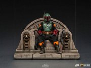 Star Wars The Mandalorian Deluxe Art Scale Statue 1/10 Boba Fett on Throne 18 cm