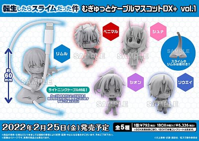 That Time I Got Reincarnated as a Slime Mugitto Cable Mascots Kabelschützer 6 cm Sortiment (8)