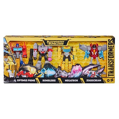 Transformers Buzzworthy Bumblebee Actionfiguren 4er-Pack Warriors 14 cm