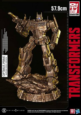 Transformers: G1 Statue Optimus Prime Antique Gold 58 cm