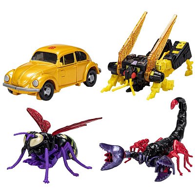 Transformers Generations Legacy Buzzworthy Bumblebee Actionfiguren 4er-Pack Creatures Collide