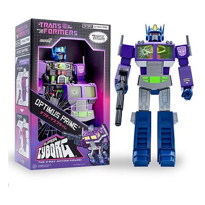 Transformers Super Cyborg Actionfigur Optimus Prime (Shattered Glass Purple) 28 cm