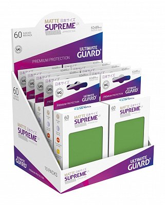 Ultimate Guard Supreme UX Sleeves Japanische Größe Matt Grün (60)