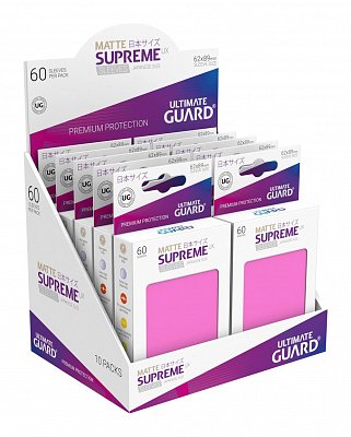 Ultimate Guard Supreme UX Sleeves Japanische Größe Matt Pink (60)