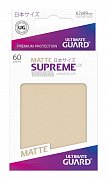 Ultimate Guard Supreme UX Sleeves Japanische Größe Matt Sand (60)