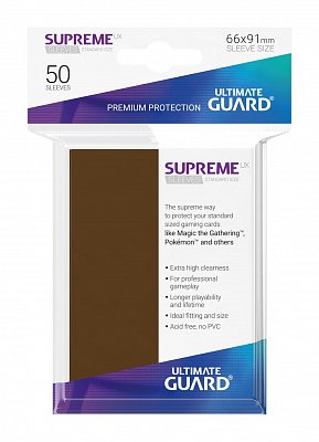 Ultimate Guard Supreme UX Sleeves Standardgröße Braun (50)