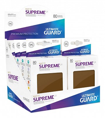 Ultimate Guard Supreme UX Sleeves Standardgröße Matt Braun (80)