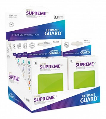 Ultimate Guard Supreme UX Sleeves Standardgröße Matt Hellgrün (80)