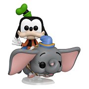 Walt Disney World 50th Anniversary POP! Rides Super Deluxe Vinyl Figur Dumbo w/Goofy 15 cm