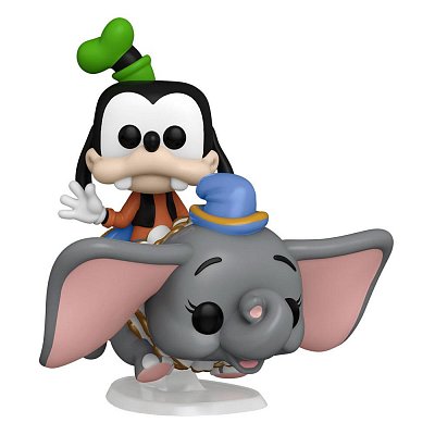 Walt Disney World 50th Anniversary POP! Rides Super Deluxe Vinyl Figur Dumbo w/Goofy 15 cm