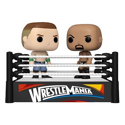 WWE POP Moment! Vinyl Figuren 2er-Pack Cena vs Rock 9 cm