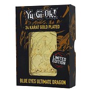 Yu-Gi-Oh! Replik Karte Blue Eyes Ultimate Dragon (vergoldet)