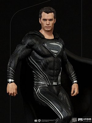 Zack Snyder\'s Justice League Art Scale Statue 1/10 Superman Black Suit 30 cm