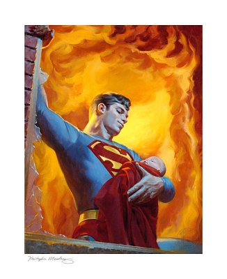 DC Comics Art Print Saving Grace: A Hero's Rescue 46 x 56 cm - unframed