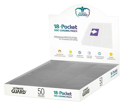 Ultimate Guard 24-Pocket QuadRow Pages Side-Loading Clear (10)