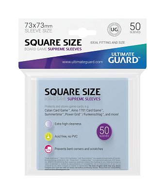 Ultimate Guard Supreme Sleeves for Board Game Cards Square (50)