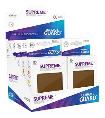 Ultimate Guard Supreme UX Sleeves Standard Size Brown (80)