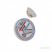 Luxusní odznak do klopy s logem Společnost pro sportovní traumatologii a artroskopii vyrobený na míru