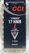 Náboj CCI 17 HMR Varmint V-MAX 17GR 50ks
