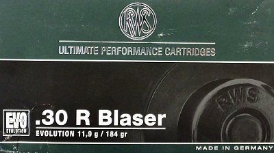 Náboj RWS .30R Blaser EVO 11,9g 20ks