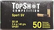 Náboj Topshot Competition .22 LR Standard Velocity 50 ks