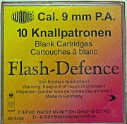 Náboj Wadie 9mm P.A.Flash Defence 10ks