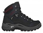 Dámské turistické boty LOWA RENEGADE GTX MID Ws black/burgundy UK 5