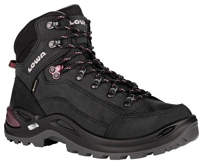 Dámské turistické boty LOWA RENEGADE GTX MID Ws black/prune UK 9