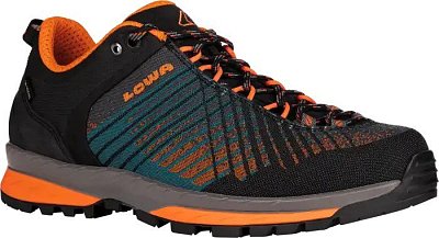 Pánské approach boty LOWA CAREZZA GTX LO anthracite/orange UK 9,5