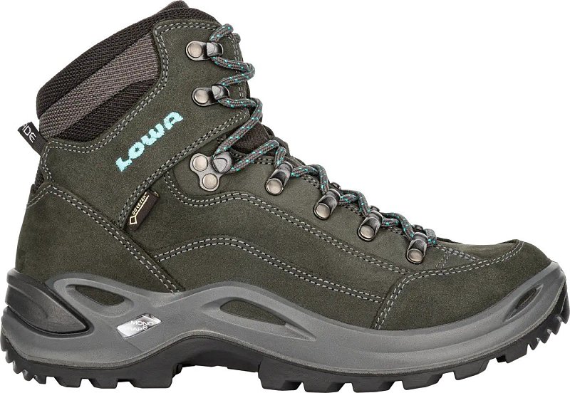Dámské kotníčkové boty LOWA RENEGADE GTX MID Ws asphalt/turqoise UK 7,5