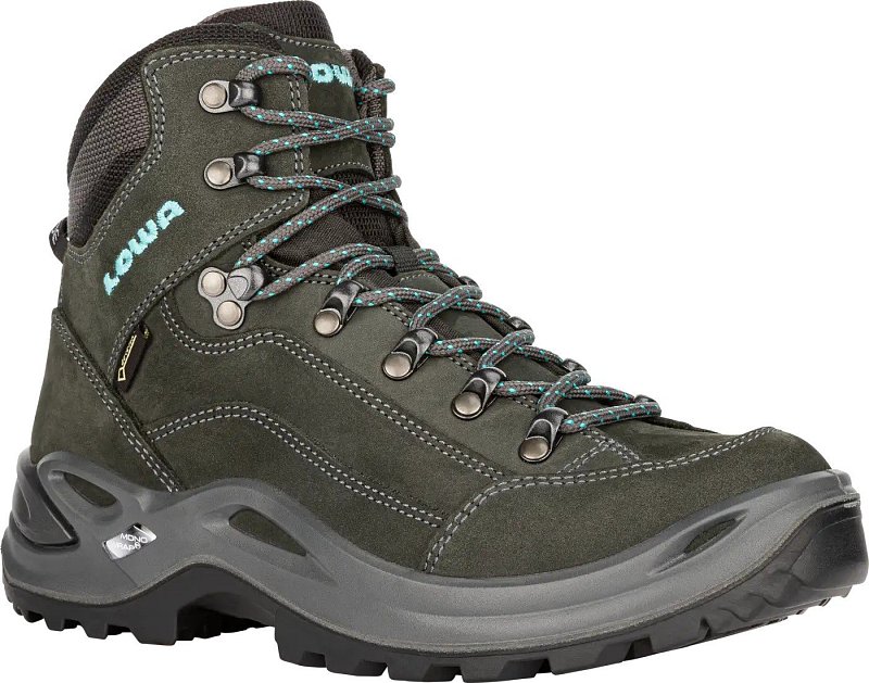 Dámské kotníčkové boty LOWA RENEGADE GTX MID Ws asphalt/turqoise UK 7,5