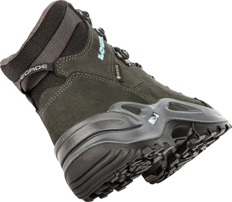 Dámské kotníčkové boty LOWA RENEGADE GTX MID Ws asphalt/turqoise UK 7,5