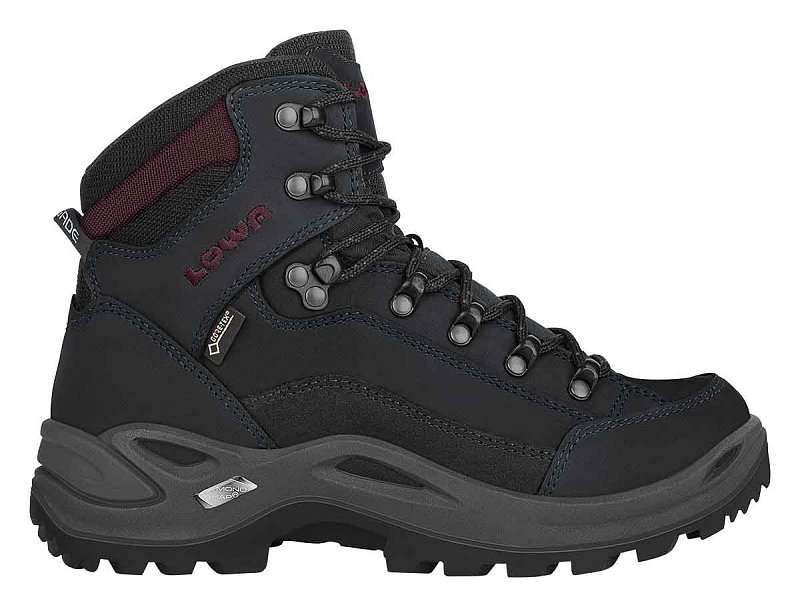 LOWA RENEGADE GTX MID Ws black/burgundy UK 5
