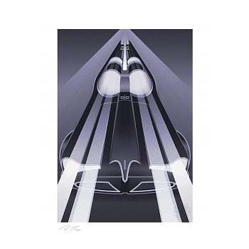 DC Comics Art Print Batmobile - Classic TV Series 46 x 61 cm - unframed